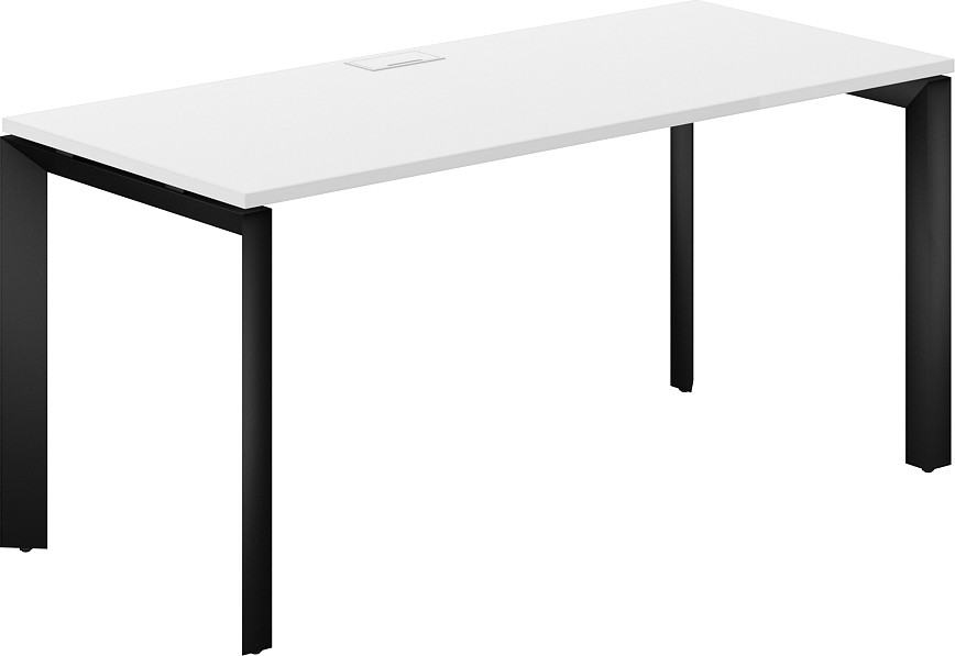 Письменный стол Norden 160х70х75 / PR.206.WH.P59.BL (черный/белый)