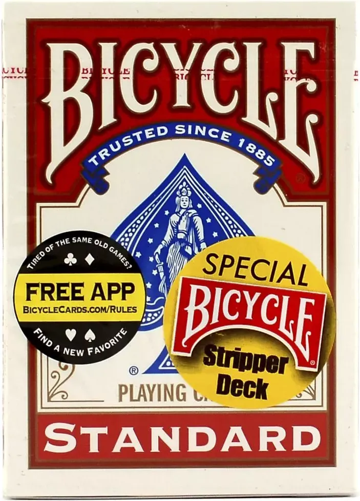 Набор фокусов Bicycle Stripper Deck Red / 1014830-r