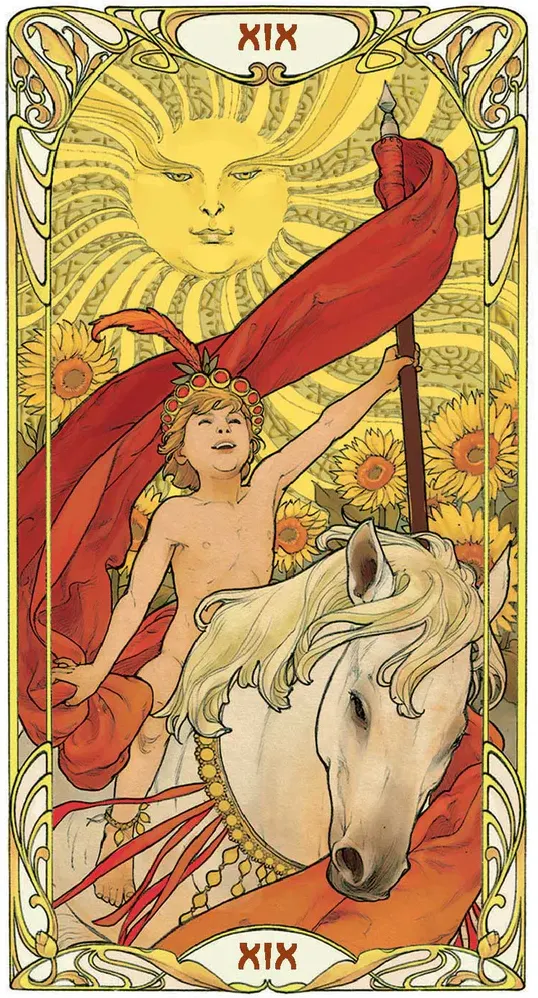 Гадальные карты Lo Scarabeo Golden Art Nouveau Tarot Grand Trumps 22 Cards / NXL10 — фото 2