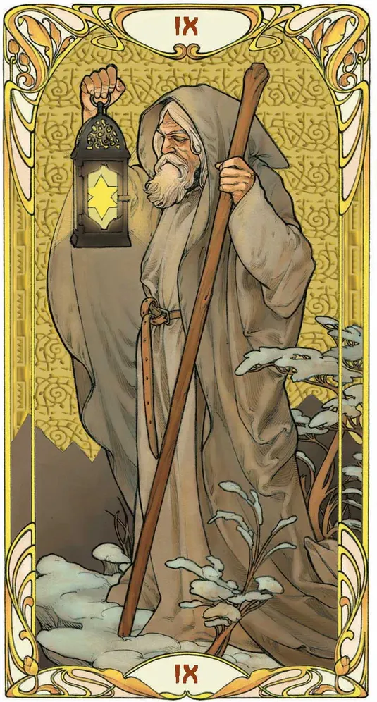 Гадальные карты Lo Scarabeo Golden Art Nouveau Tarot Grand Trumps 22 Cards / NXL10 — фото 4