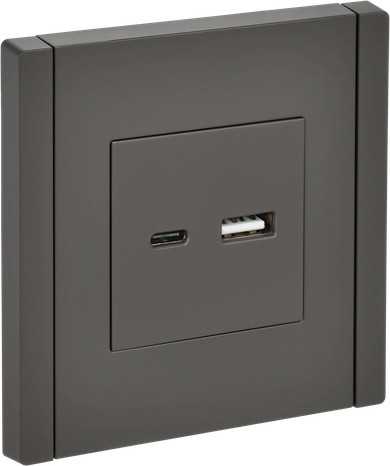 Розетка IEK Forte&Piano FP-U22-D31-K03 (серый)