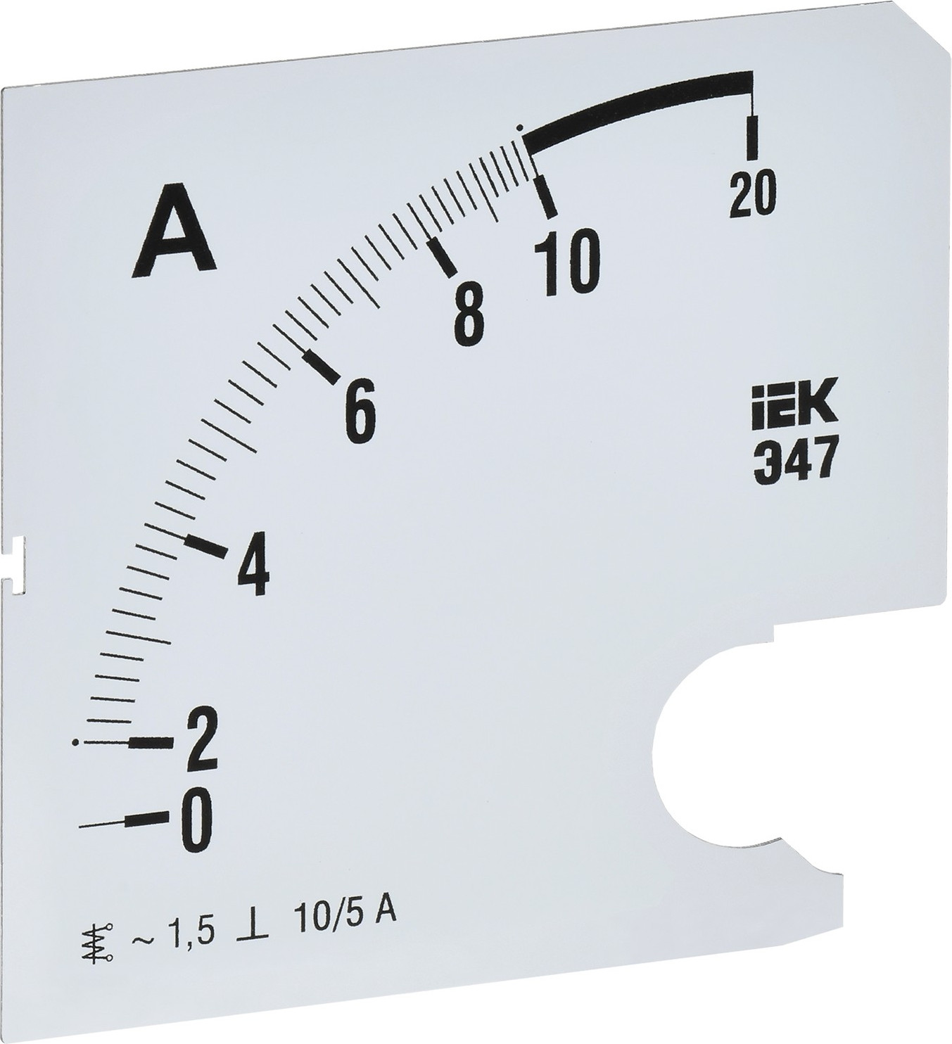 Шкала для амперметра IEK IPA20D-SC-0010