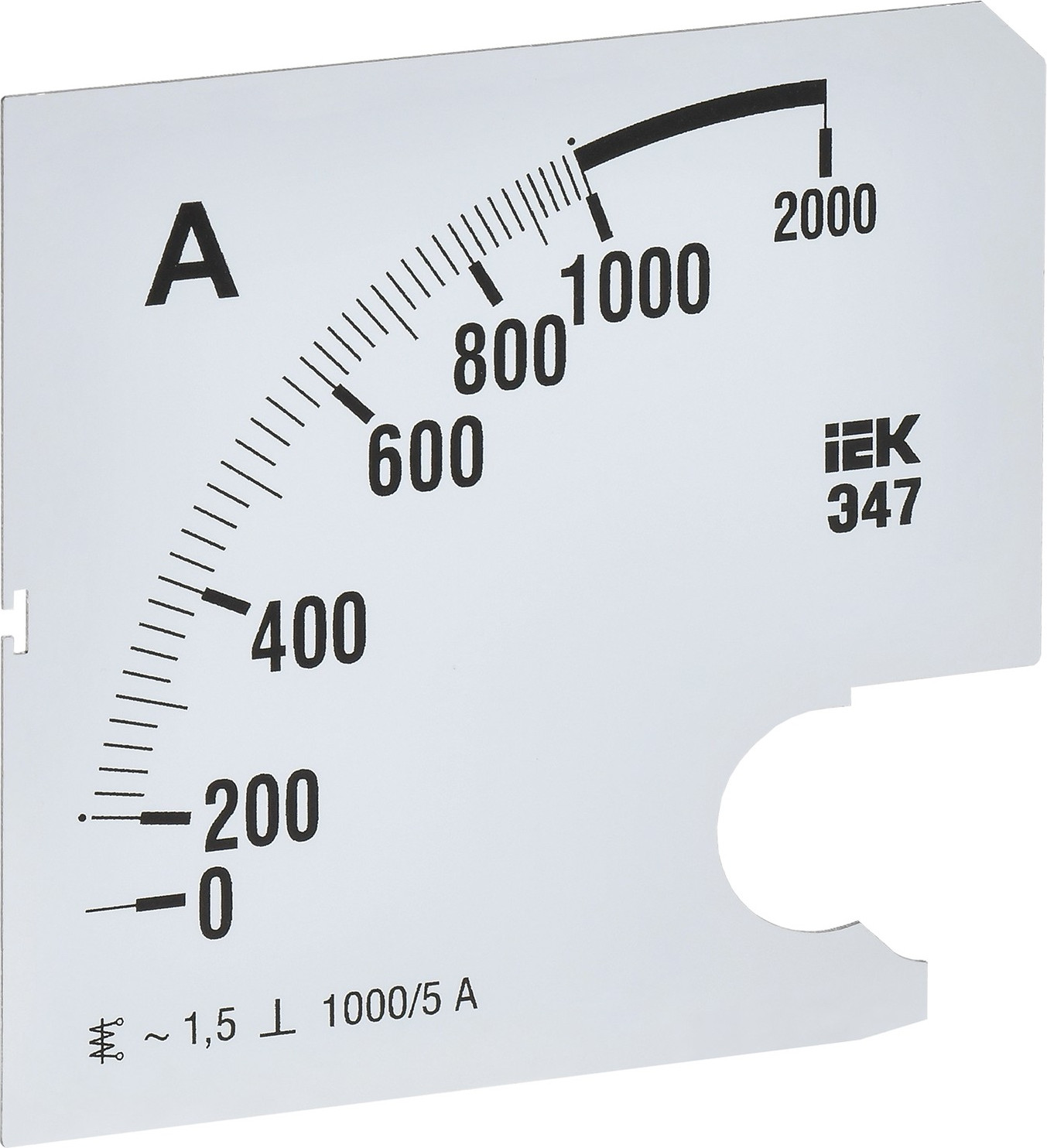 Шкала для амперметра IEK IPA20D-SC-1000
