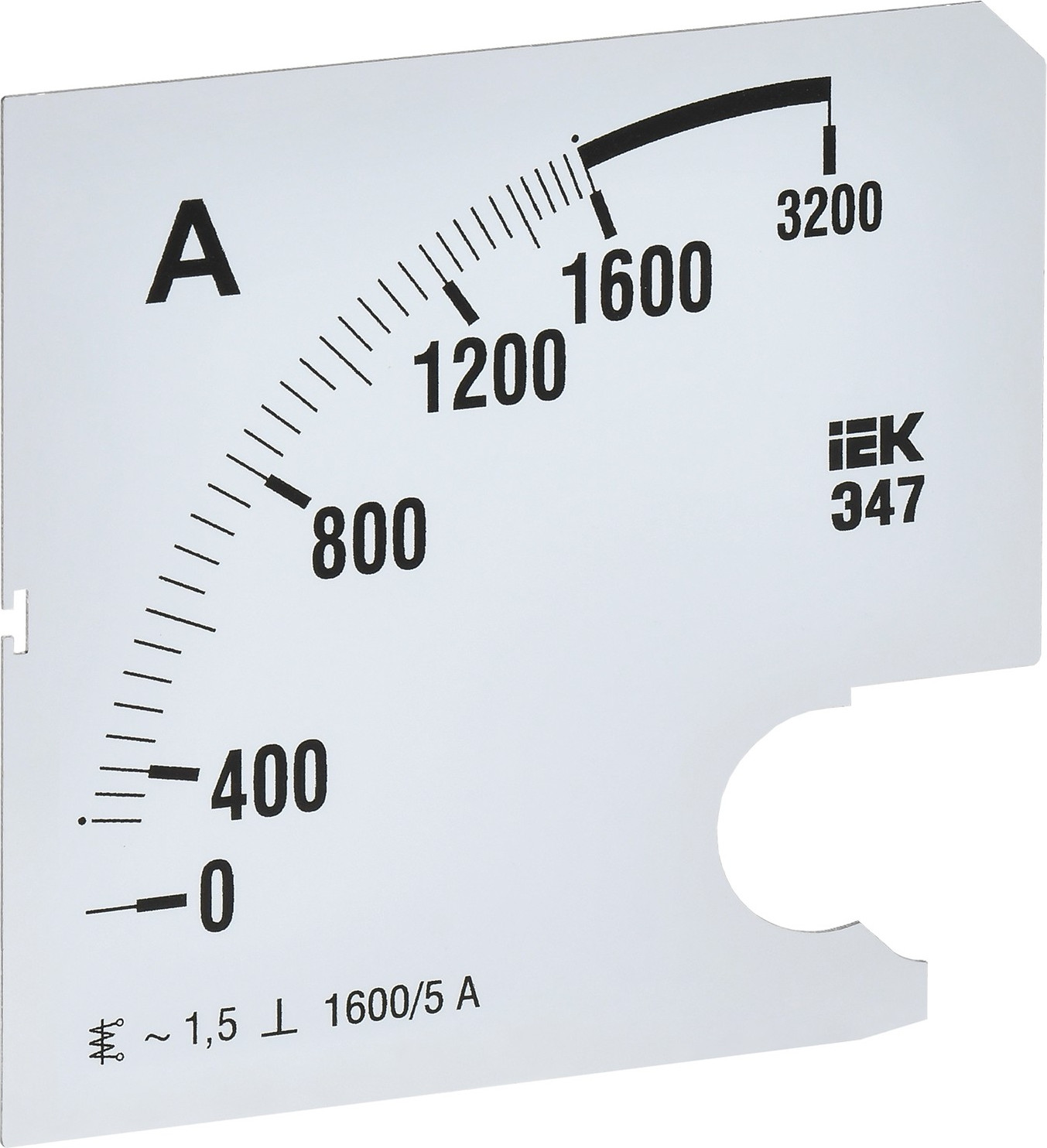 Шкала для амперметра IEK IPA20D-SC-1600