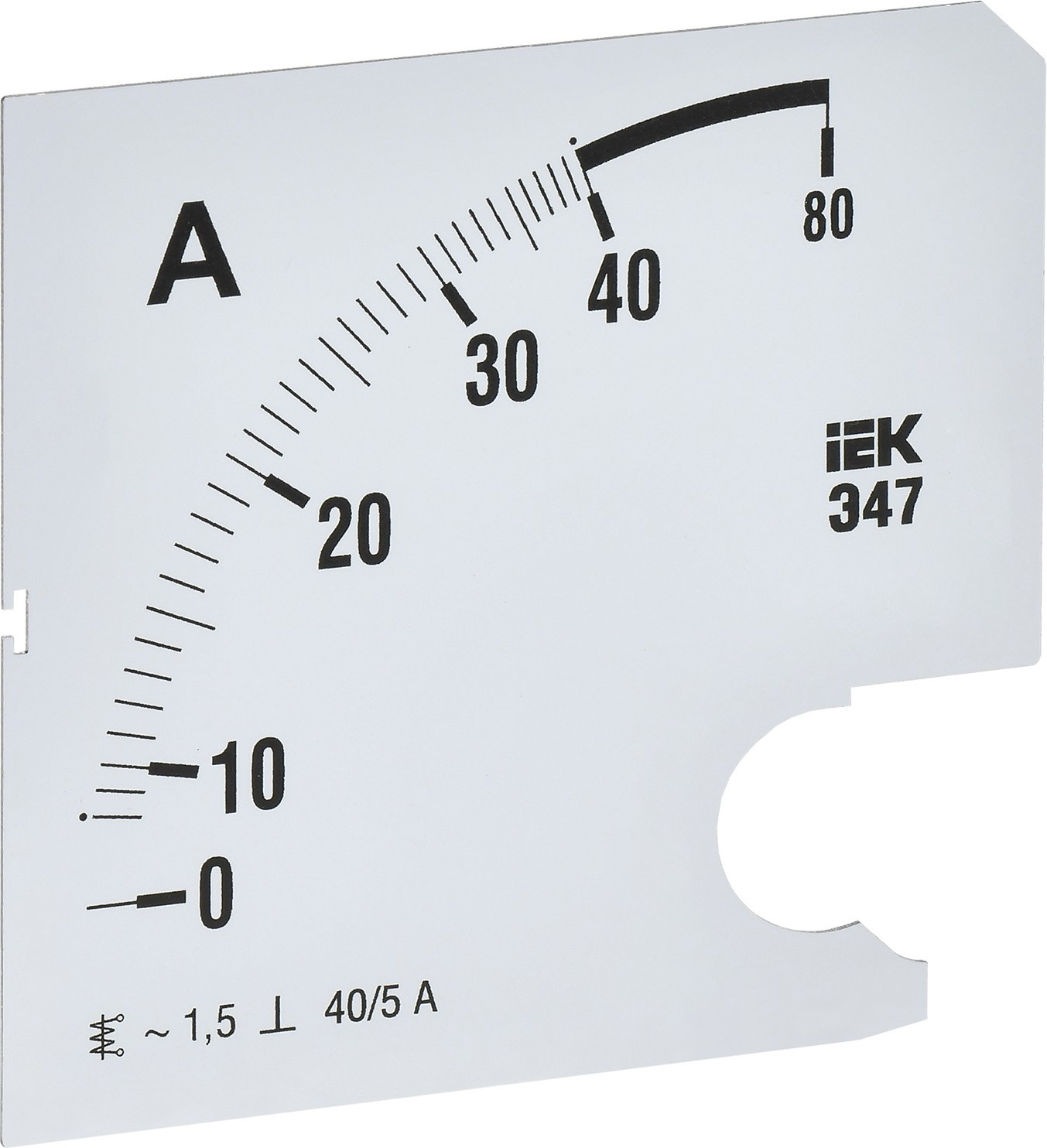Шкала для амперметра IEK IPA20D-SC-0040