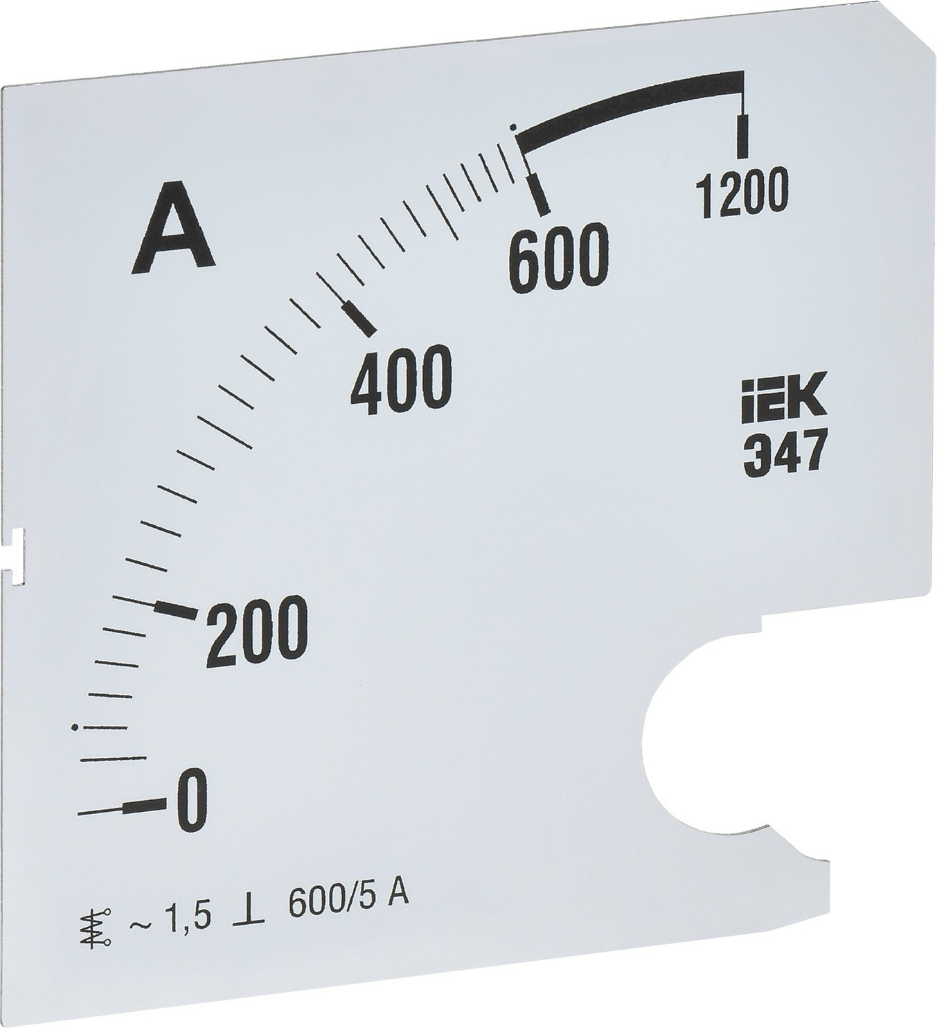 Шкала для амперметра IEK IPA20D-SC-0600