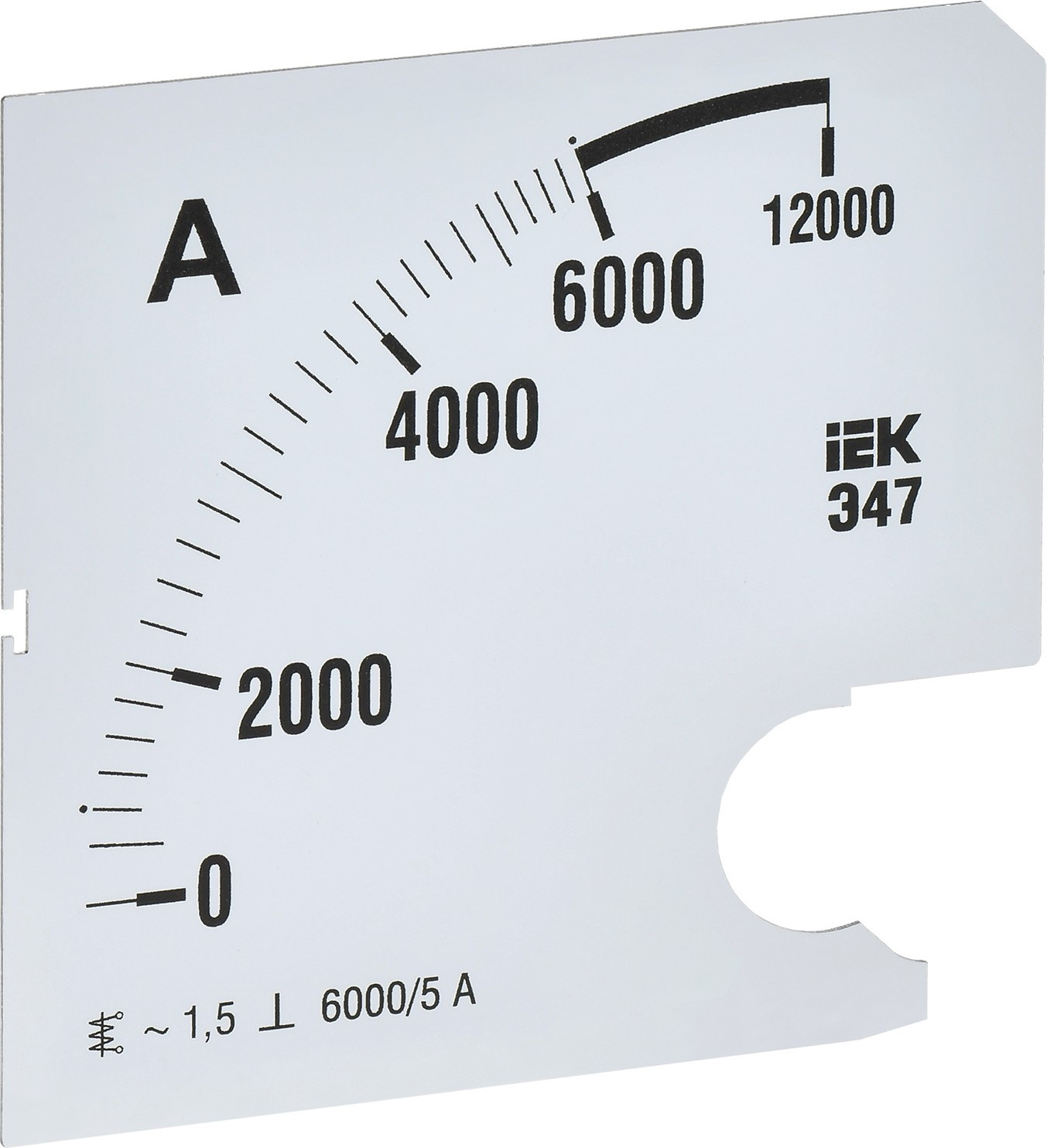 Шкала для амперметра IEK IPA20D-SC-6000