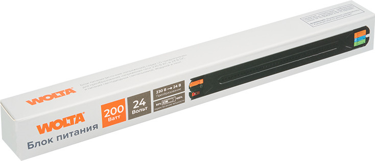 Блок питания для светодиодной ленты Wolta LD-200W/03-24V — фото 3