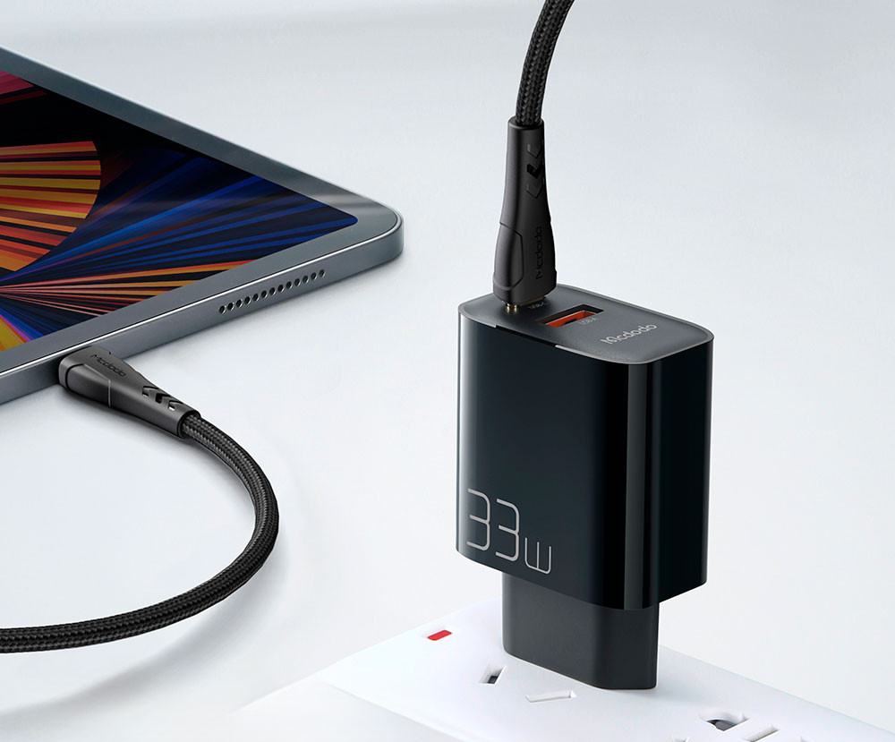Зарядное устройство сетевое McDodo CH-0922 1C+1A Fast Charger + C to C Cable (1.2м) — фото 4
