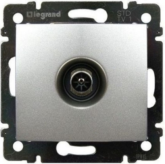 Розетка Legrand Valena DIY / 694346 (алюминий)