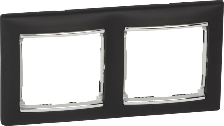 Рамка для выключателей и розеток Legrand Valena DIY / 696739 (ноктюрн/серебристый)