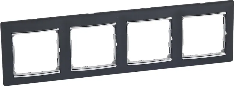 Рамка для выключателей и розеток Legrand Valena DIY / 696741 (ноктюрн/серебристый)