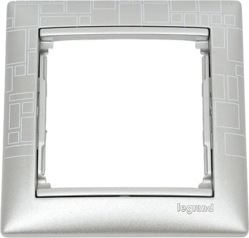 Рамка для выключателей и розеток Legrand Valena DIY / 694356 (алюминий модерн)