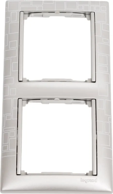 Рамка для выключателей и розеток Legrand Valena DIY / 694357 (алюминий модерн)