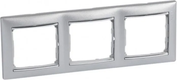 Рамка для выключателей и розеток Legrand Valena DIY / 694358 (алюминий модерн)