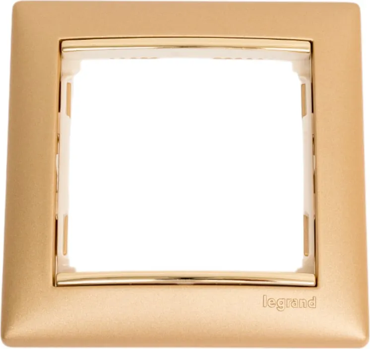 Рамка для выключателей и розеток Legrand Valena DIY / 694359 (золото матовое)
