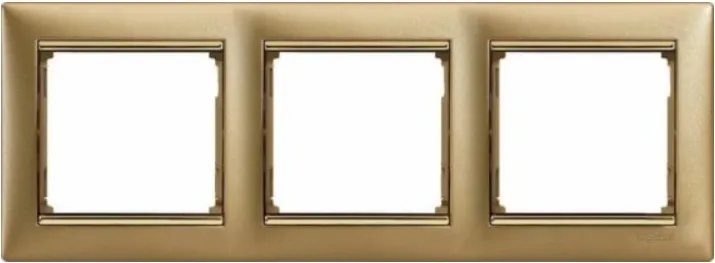 Рамка для выключателей и розеток Legrand Valena DIY / 694361 (золото матовое)