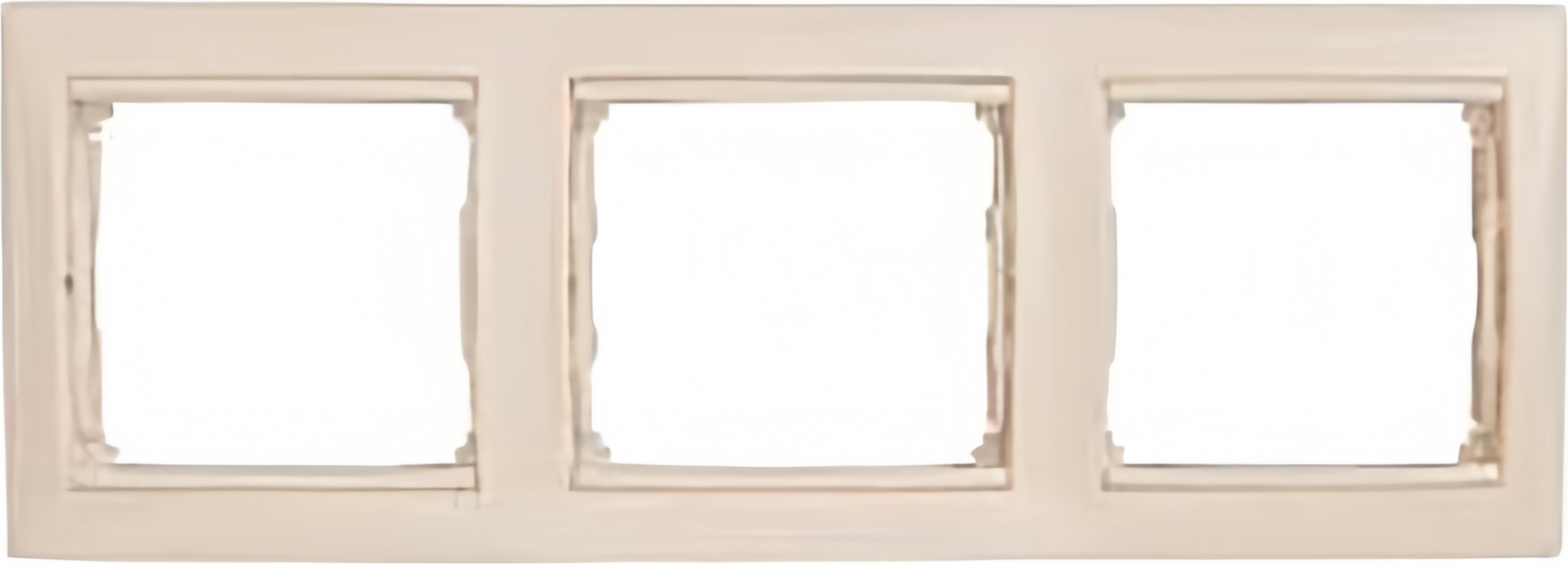 Рамка для выключателей и розеток Legrand Valena DIY / 695648 (слоновая кость/золото)