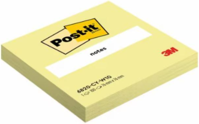 Блок для записей Post-it Notes / 3M-3134375014021 (100л, канареечный желтый)