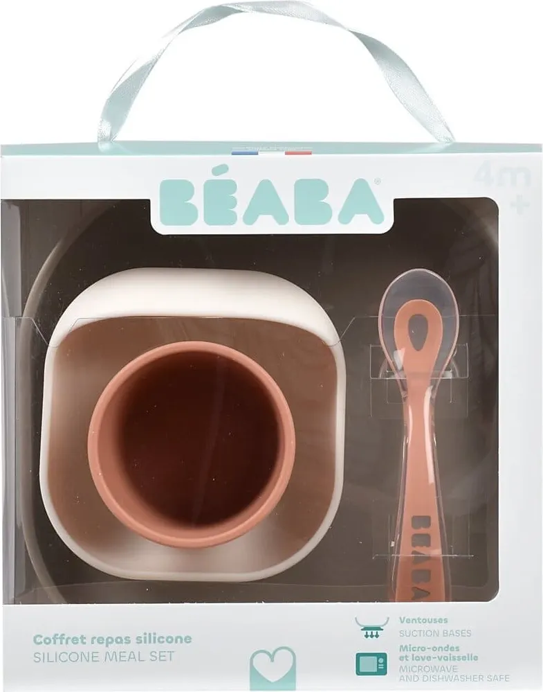 Набор посуды для кормления Beaba Coffret Repas Silic Terracotta 913602 — фото 6