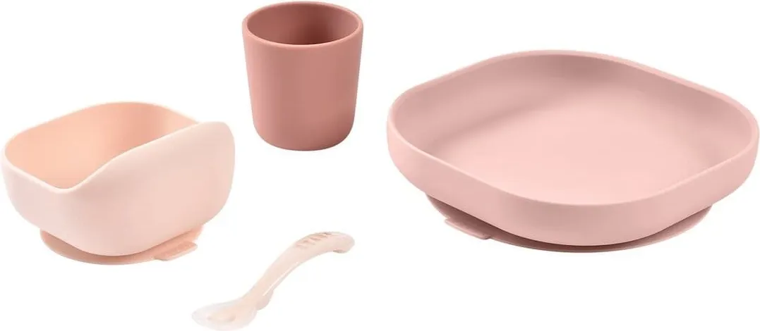 Набор посуды для кормления Beaba Silicone Meal Set Cotton Candy 913604 — фото 5