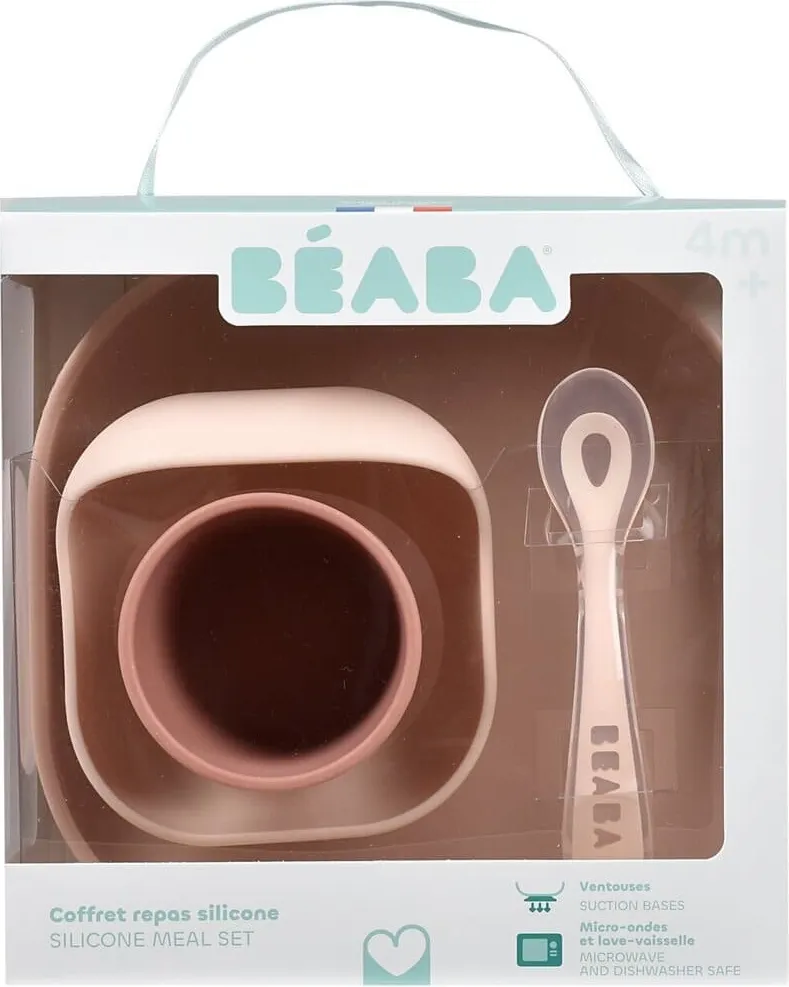 Набор посуды для кормления Beaba Silicone Meal Set Cotton Candy 913604 — фото 6