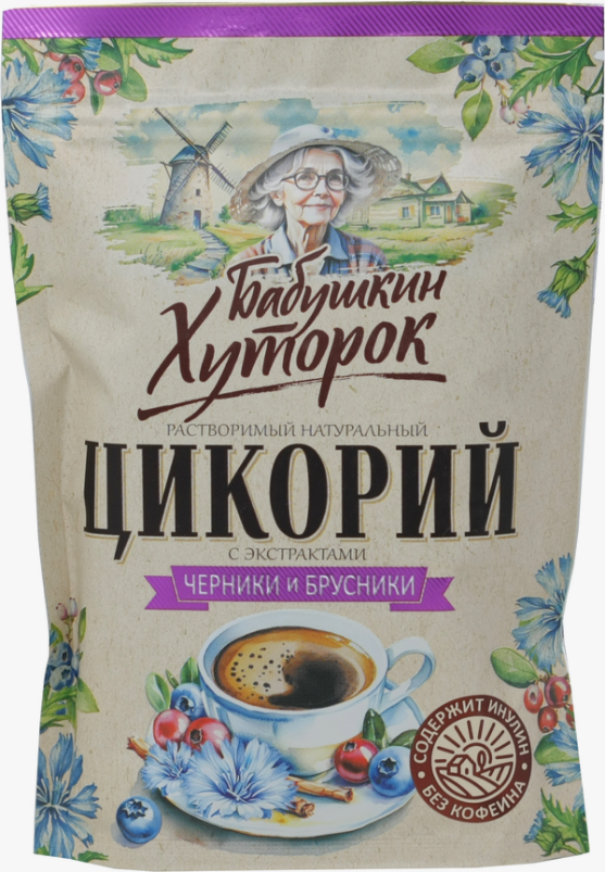 Цикорий Бабушкин хуторок с черникой и брусникой (100г)