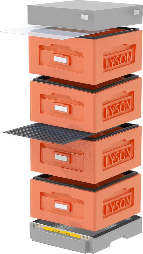 Улей Lyson Рута На 10 Рамок / WR4ORG (оранжевый/серый)