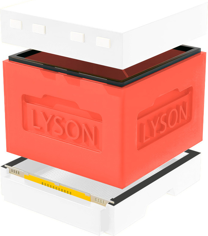 Улей Lyson Дадан На 12 Рамок / WT09RDW (красный/неокрашенный)