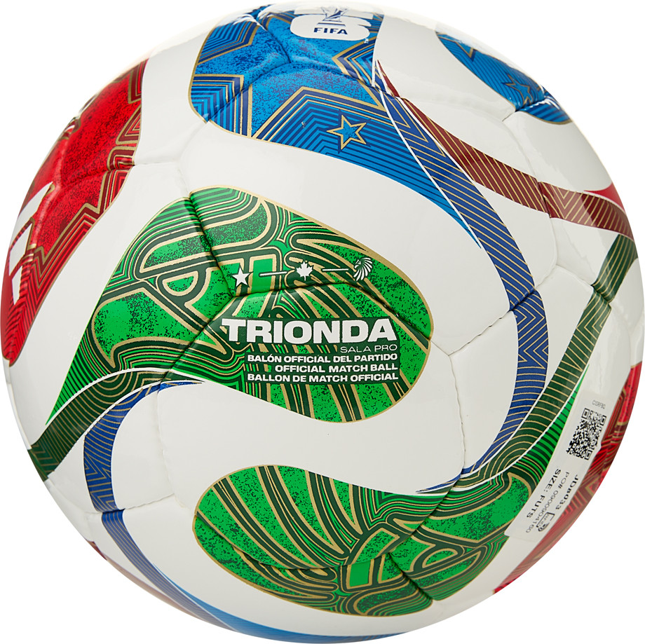 Мяч для футзала Adidas WC26 Trionda Pro Sala JD8033 (размер 4, мультиколор) — фото 3
