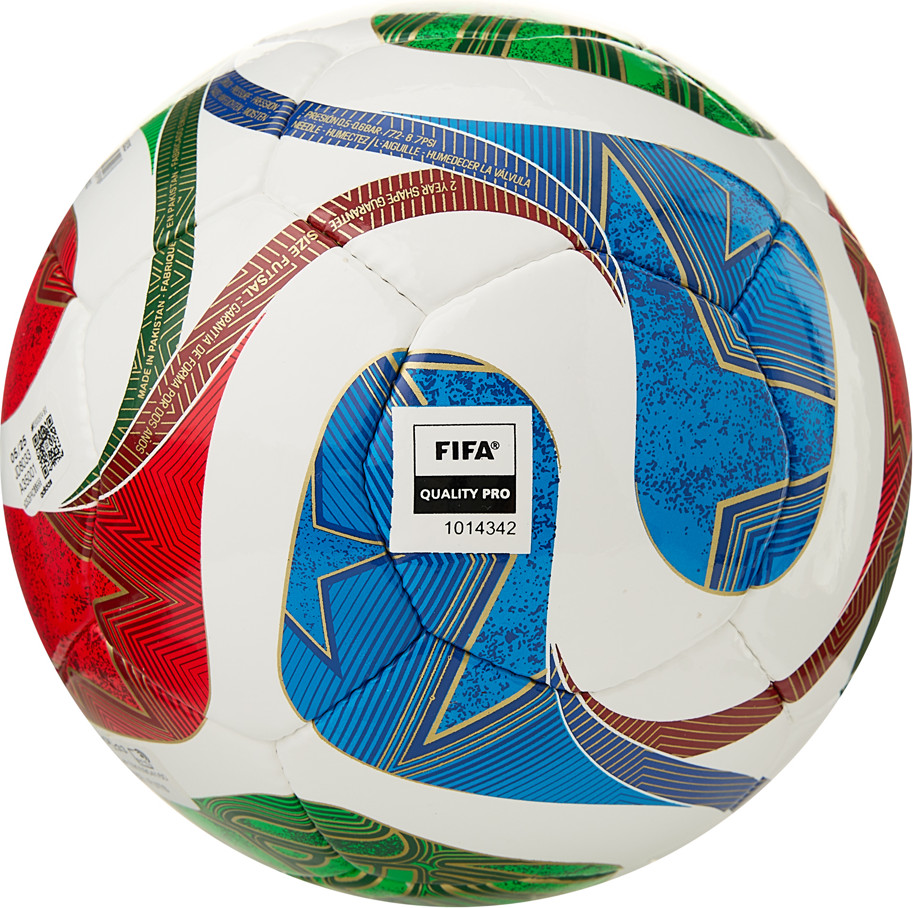 Мяч для футзала Adidas WC26 Trionda Pro Sala JD8033 (размер 4, мультиколор) — фото 4