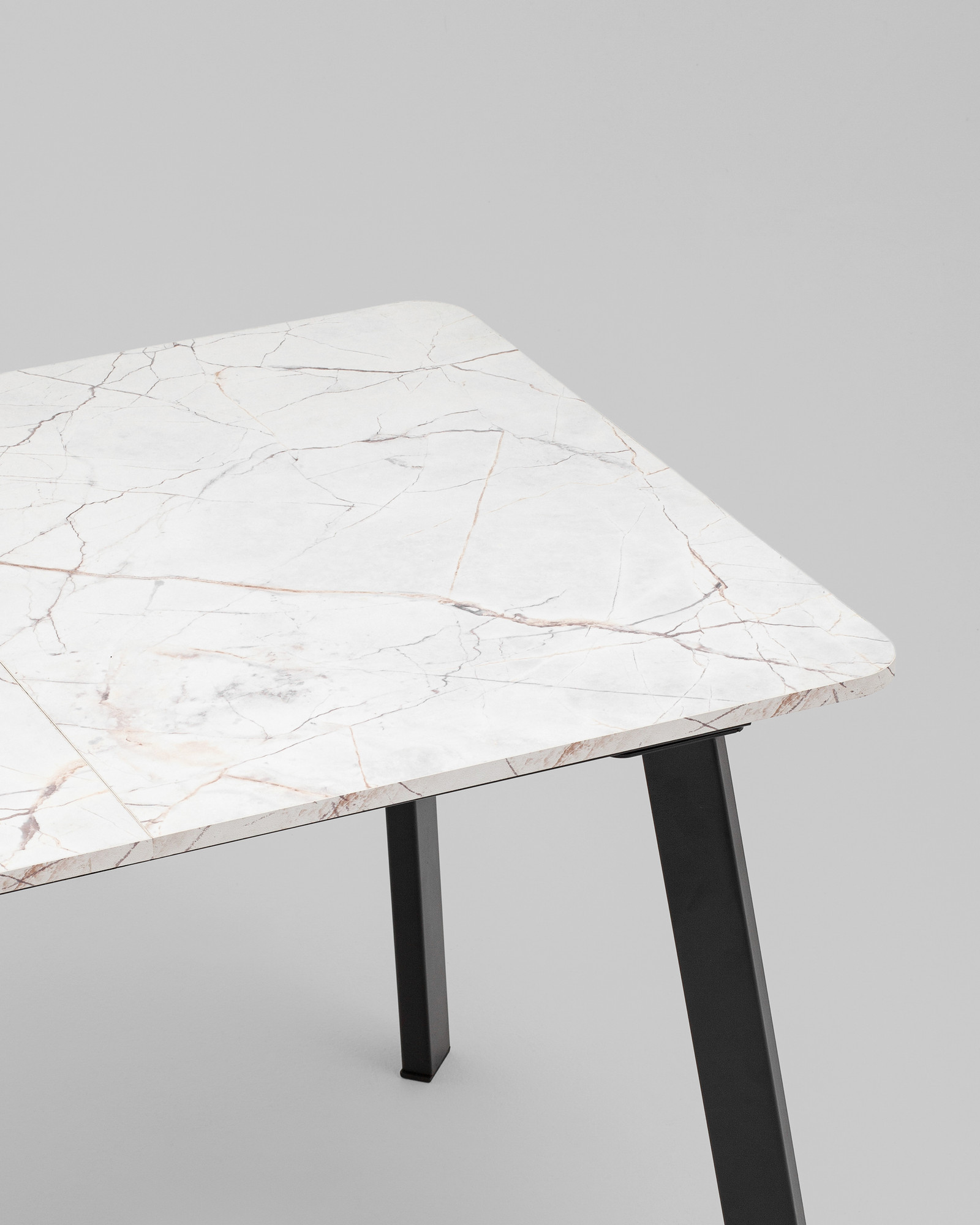 Обеденный стол Stool Group Batu new 120-160x80x76 (азул оникс/черный) — фото 6