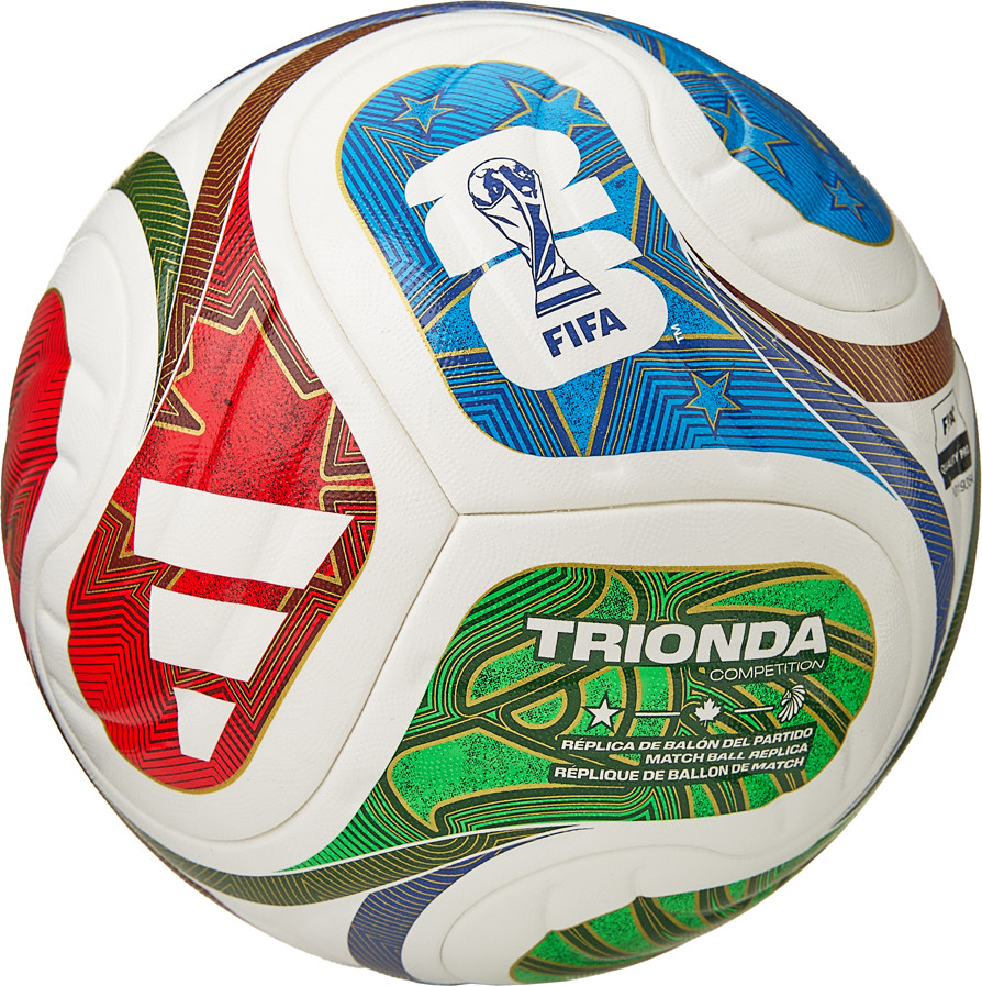 Футбольный мяч Adidas WC26 Trionda Competition JD8031 (размер 5, мультиколор) — фото 4