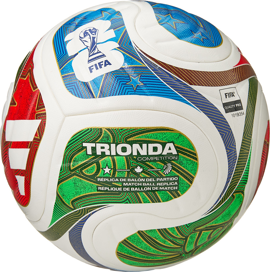 Футбольный мяч Adidas WC26 Trionda Competition JD8031 (размер 5, мультиколор) — фото 2