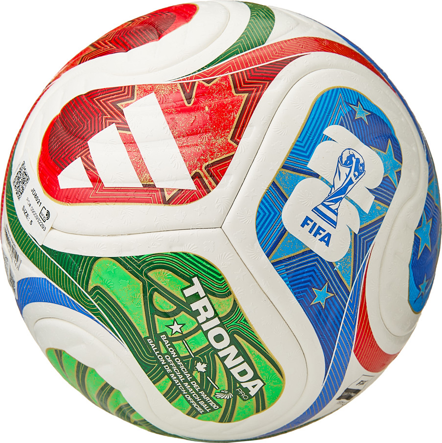 Футбольный мяч Adidas WC26 Trionda Pro JD8021 (размер 5, мультиколор) — фото 3