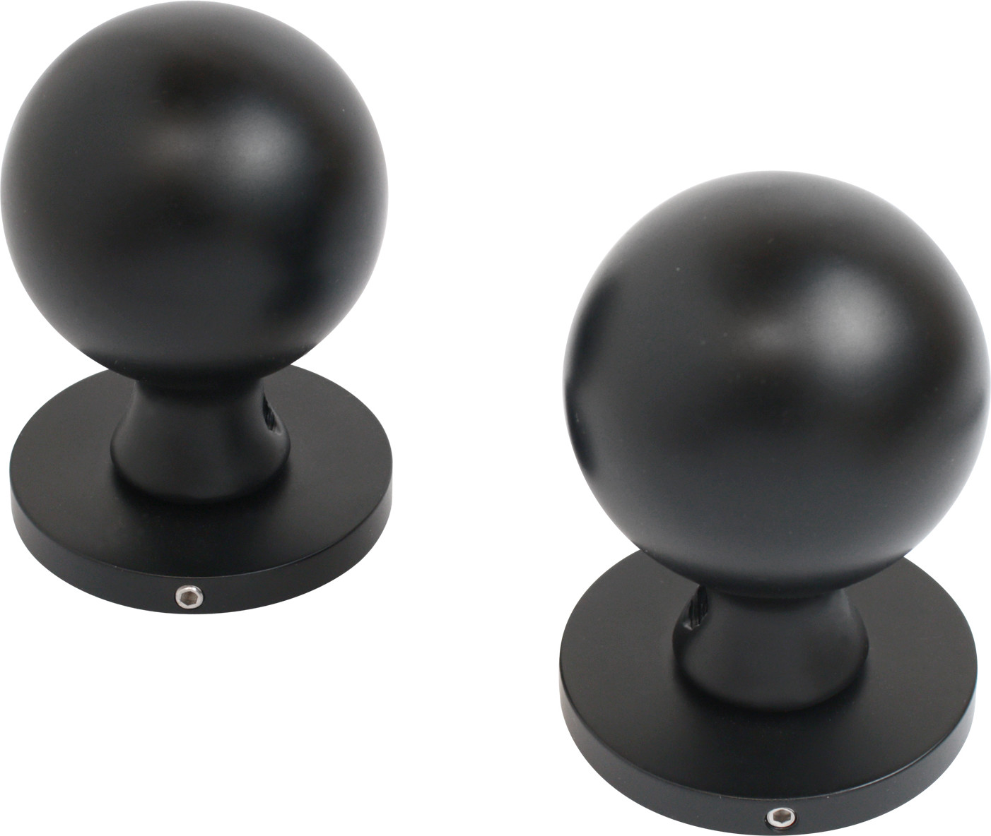 Ручка дверная Аллюр Sfera BL (матовый черный)