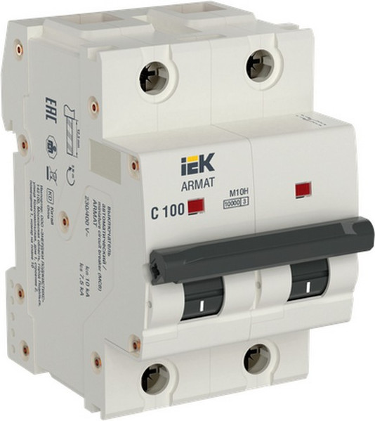 Выключатель автоматический IEK Armat AR-M10H-2-C100