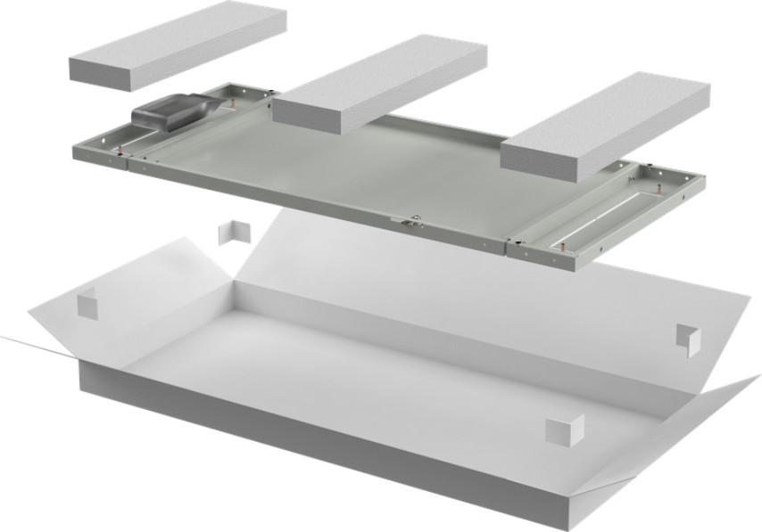 Задняя панель для щита ITK Linea N LN35-38U6X-ZM (серый)