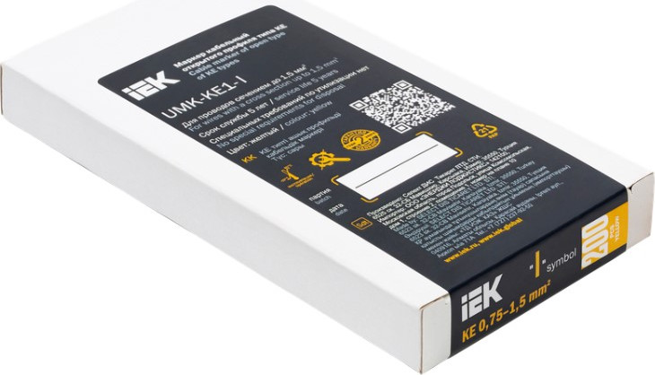 Маркер кабельный IEK KE 0.75-1.5мм2 "I" / UMK-KE1-I (200шт) — фото 2