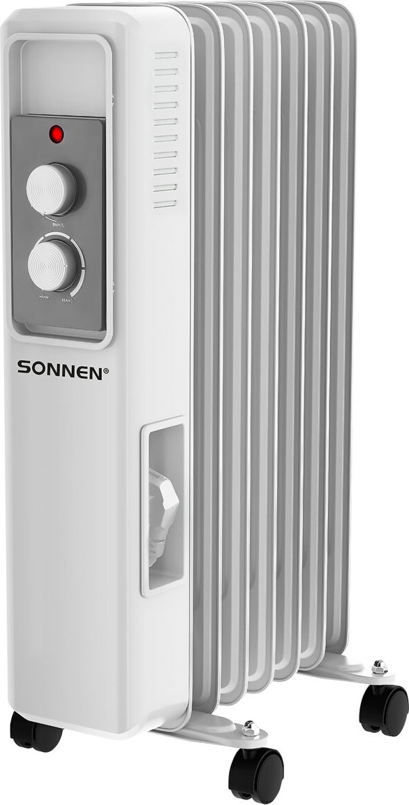 Масляный радиатор Sonnen DFS-7E / 457779 (белый)