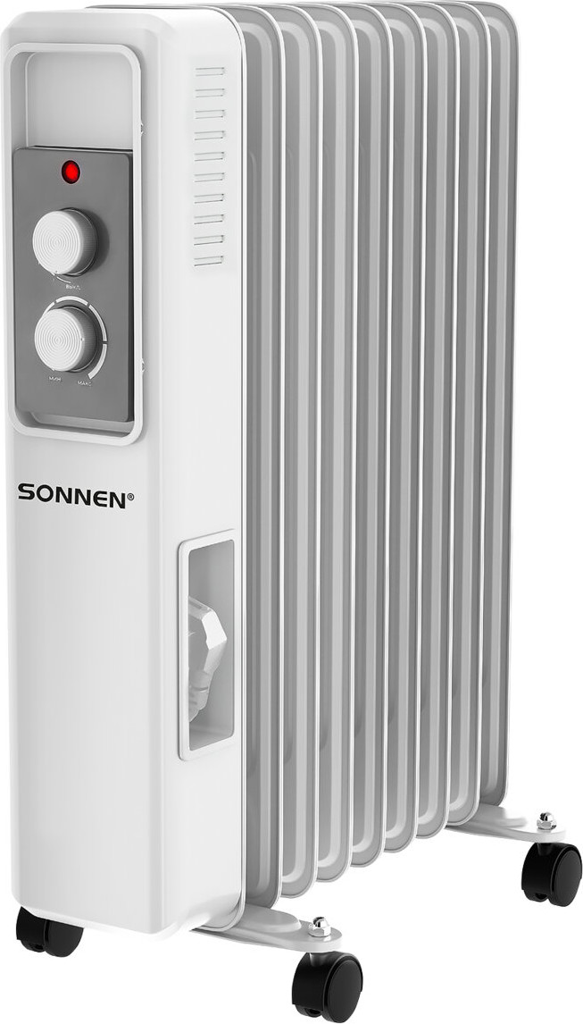 Масляный радиатор Sonnen DFS-9E / 457780 (белый)