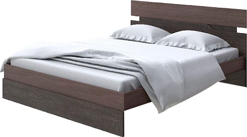 Двуспальная кровать Proson Milton 160x200 (ясень шимо темный/дуб кантербери)