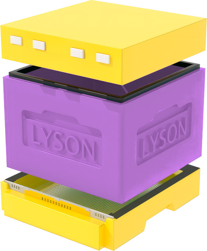 Улей Lyson Дадан На 12 Рамок / WT60 (фиолетовый/желтый)