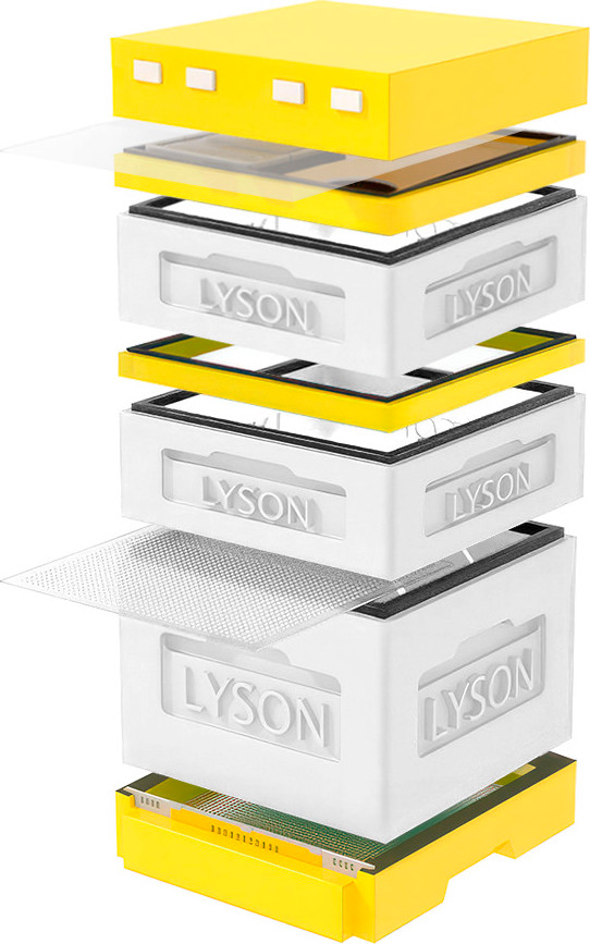 Улей Lyson Дадан На 12 Рамок / K123WY (неокрашенный/желтый)
