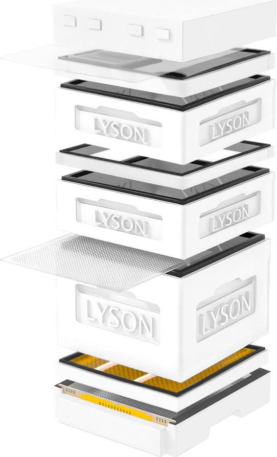 Улей Lyson Дадан На 12 Рамок / K124W (неокрашенный)
