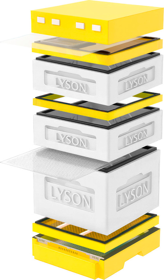 Улей Lyson Дадан На 12 Рамок / K124WY (неокрашенный/желтый)