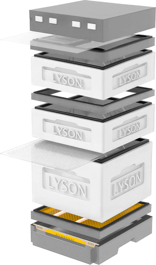 Улей Lyson Дадан На 12 Рамок / K124WG (неокрашенный/серый)