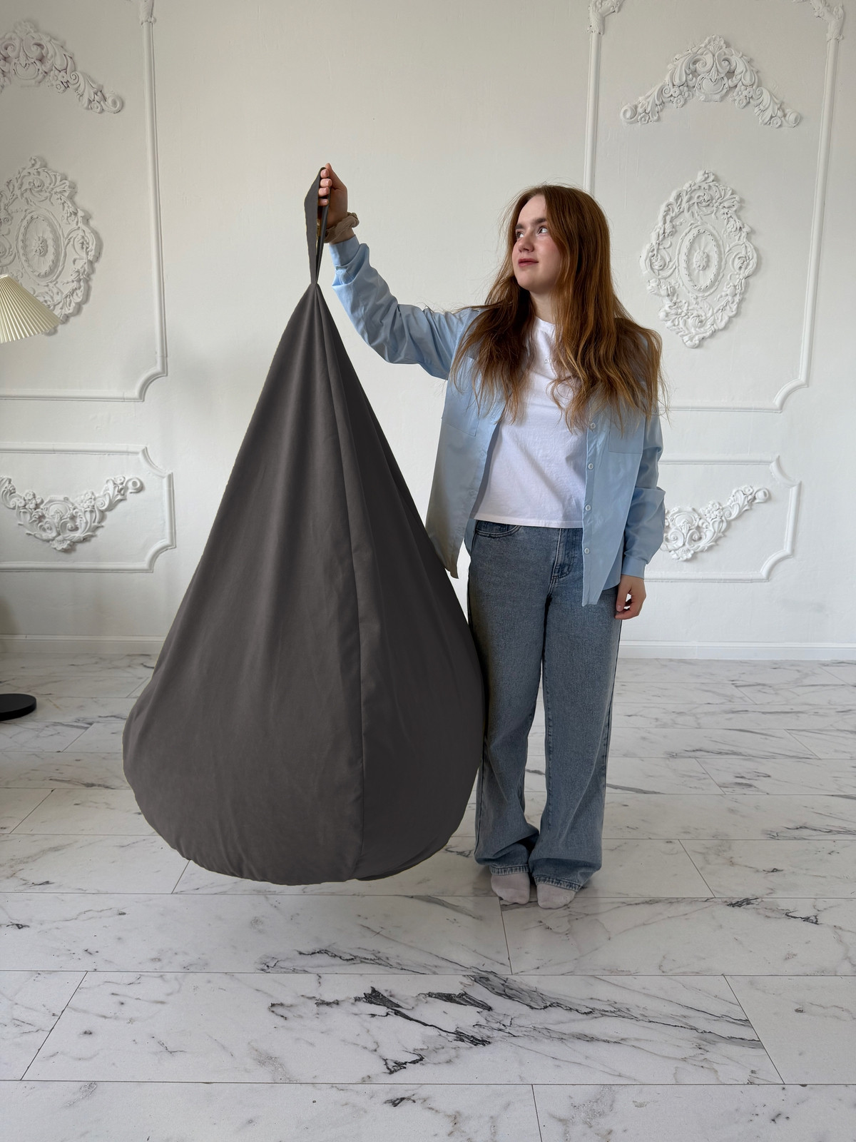 Кресло-мешок Flagman Груша Софт 130x85 XXL GXL.5-336 (Naomi 24 велюр) — фото 6
