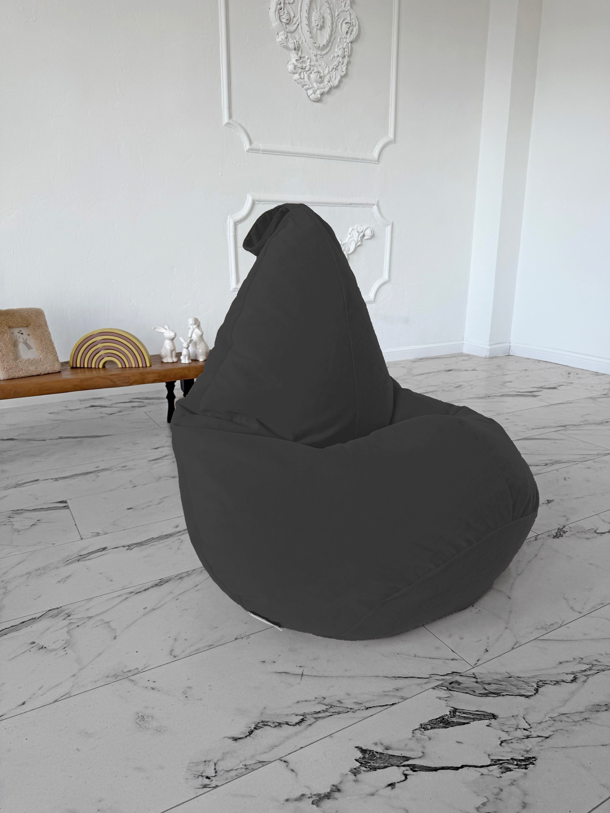 Кресло-мешок Flagman Груша Софт 130x85 XXL GXL.5-338 (Naomi 26 велюр) — фото 4
