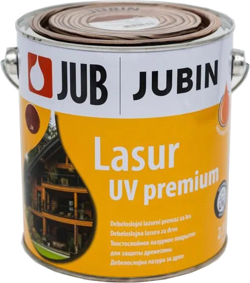 Лазурь для древесины Jub Lasur UV Premium № 21 (2.5л, серый)
